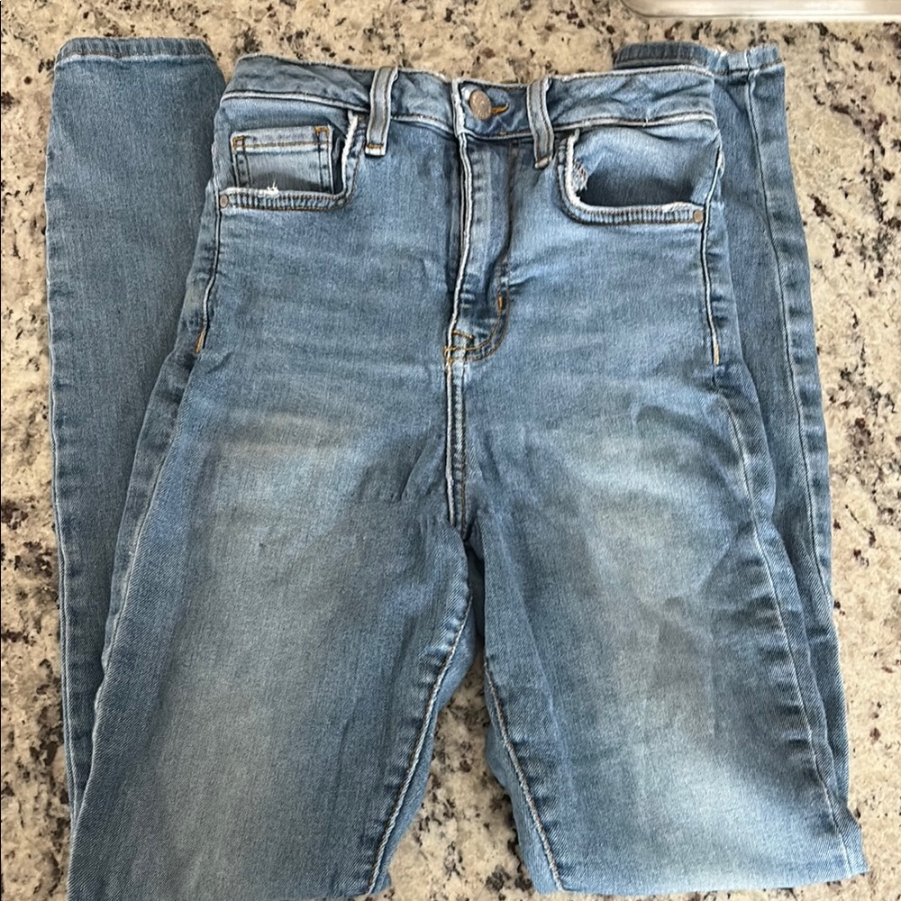 Forever 21 Blue Skinny Jeans with Stretch